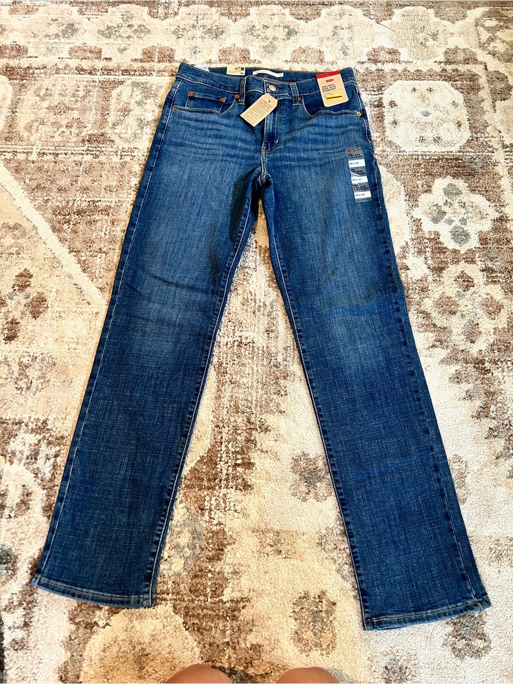 Levi's Dark Blue Straight Leg Women's Jeans